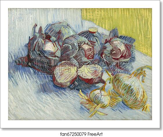 Free art print of Red cabbages and onions by Vincent Van Gogh Free art print of Red cabbages and onions by Vincent Van Gogh