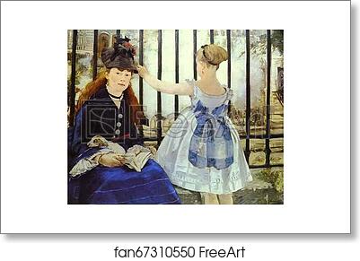 Free art print of The Railway by Edouard Manet