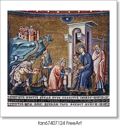 Free art print of Adoration of the Kings by Pietro Cavallini