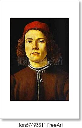 Free art print of Portrait of a Young Man by Alessandro Botticelli