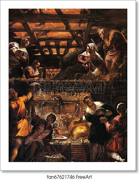 Free art print of Adoration of the Shepherds by Jacopo Robusti, Called Tintoretto Free art print of Adoration of the Shepherds by Jacopo Robusti, Called Tintoretto
