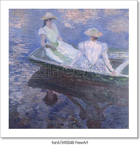 Free art print of On the Boat by Claude Monet Free art print of On the Boat by Claude Monet