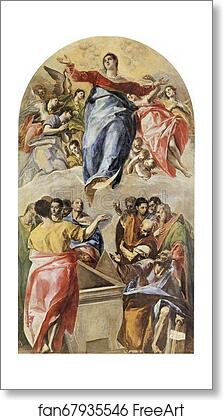 Free art print of Assumption of the Virgin by El Greco