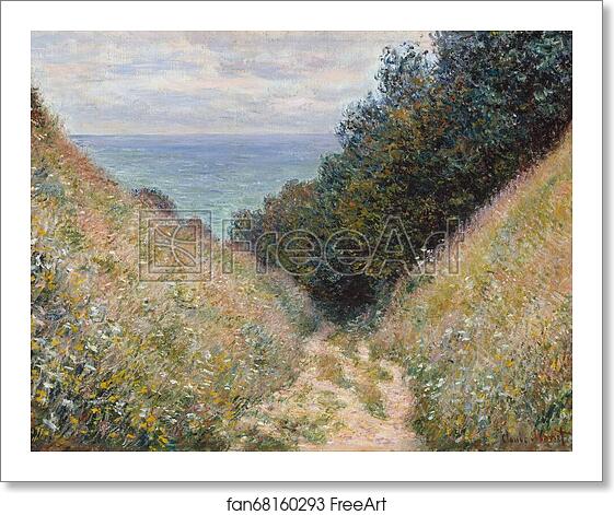 Free art print of Road at La Cavée, Pourville by Claude Monet Free art print of Road at La Cavée, Pourville by Claude Monet