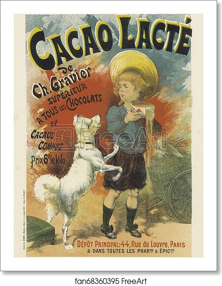 Free art print of Cacao lacté, de Ch. Gravier by Lucien Lefèvre