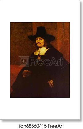 Free art print of Portrait of a Man in a Tall Hat by Rembrandt Harmenszoon Van Rijn