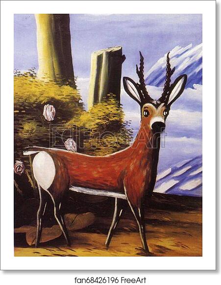 Free art print of Roe with a Landscape in the Background by Niko Pirosmani Free art print of Roe with a Landscape in the Background by Niko Pirosmani