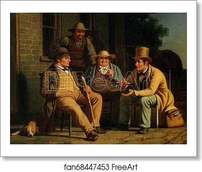 Free art print of Canvassing for a Vote. Detail by George Caleb Bingham
