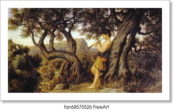 Free art print of A Shepherd Playing Flute by Henryk Hector Siemiradzki Free art print of A Shepherd Playing Flute by Henryk Hector Siemiradzki