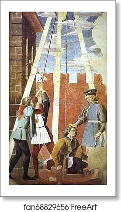 Free art print of Legend of the True Cross: Torment of the Jew by Piero Della Francesca