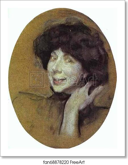 Free art print of Portrait of Anna Benois by Valentin Serov
