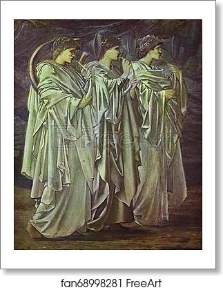 Free art print of The Challenge in the Wilderness by Sir Edward Coley Burne-Jones