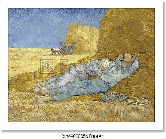 Free art print of Noon – Rest from Work (after Millet) by Vincent Van Gogh Free art print of Noon – Rest from Work (after Millet) by Vincent Van Gogh