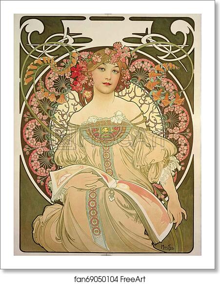 Free art print of Daydream by Alphonse Mucha Free art print of Daydream by Alphonse Mucha