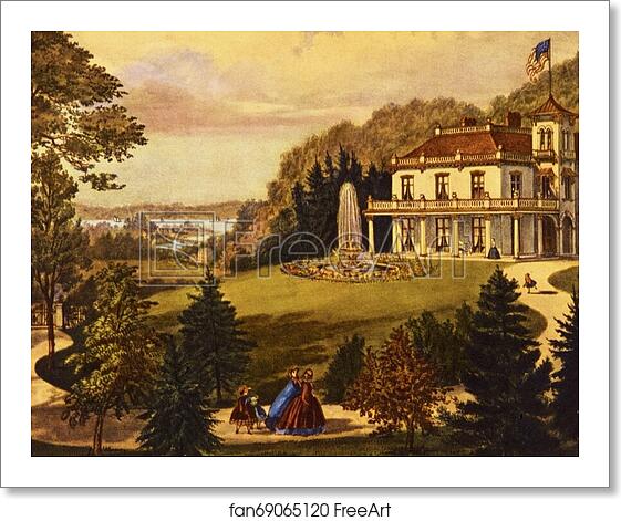 Free art print of Life in the Country - Evening by Currier & Ives Free art print of Life in the Country - Evening by Currier & Ives