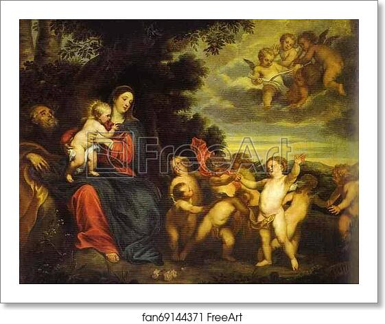 Free art print of The Rest on the Flight to Egypt by Sir Anthony Van Dyck Free art print of The Rest on the Flight to Egypt by Sir Anthony Van Dyck