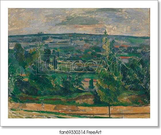 Free art print of Landscape from Jas de Bouffan by Paul Cézanne