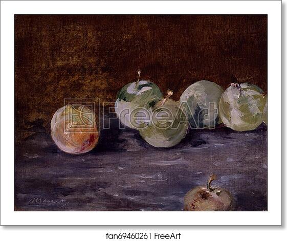 Free art print of Plums by Édouard Manet Free art print of Plums by Édouard Manet