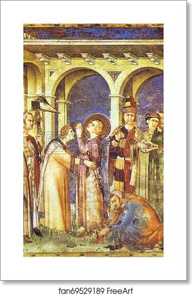 Free art print of St. Martin is Dubbed a Knight by Simone Martini