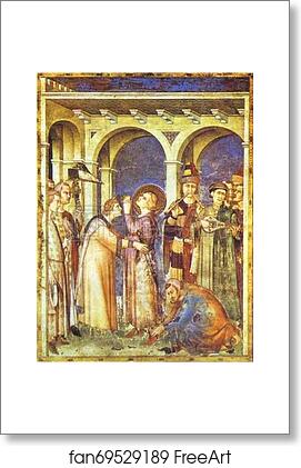 Free art print of St. Martin is Dubbed a Knight by Simone Martini