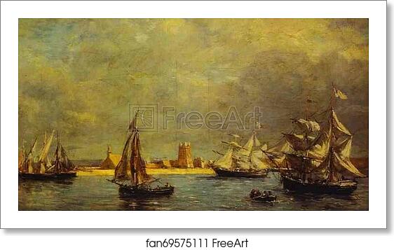 Free art print of The Port of Camaret by Eugène-Louis Boudin Free art print of The Port of Camaret by Eugène-Louis Boudin