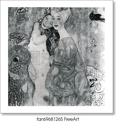Free art print of Friends by Gustav Klimt