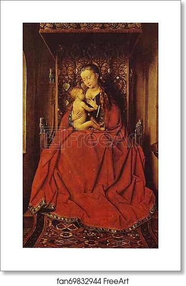 Free art print of The Lucca Madonna by Jan Van Eyck