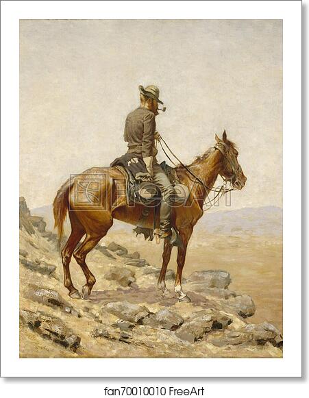 Free art print of The Lookout by Frederic Remington Free art print of The Lookout by Frederic Remington