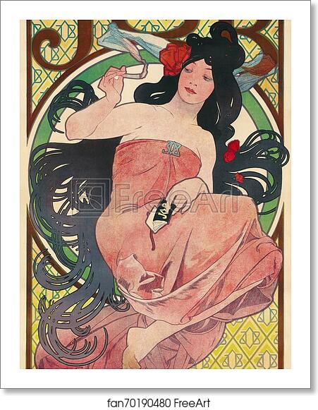 Free art print of Job by Alphonse Mucha