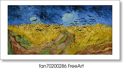 Free art print of Wheatfield with Crows by Vincent Van Gogh Free art print of Wheatfield with Crows by Vincent Van Gogh