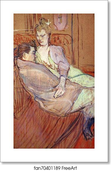 Free art print of The Two Friends by Henri De Toulouse-Lautrec