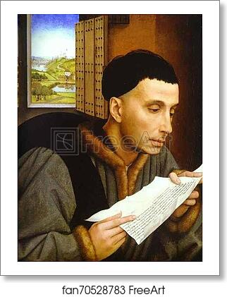 Free art print of Man Reading (St. Ivo?) by Rogier Van Der Weyden