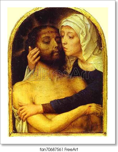 Free art print of The Virgin Embracing the Dead Christ by Gerard David Free art print of The Virgin Embracing the Dead Christ by Gerard David