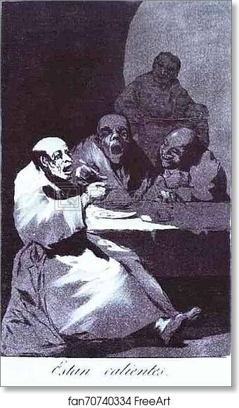 Free art print of Capricho 13: Estan calientes by Francisco De Goya Y Lucientes