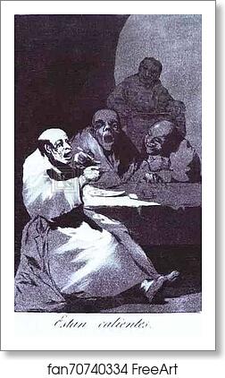 Free art print of Capricho 13: Estan calientes by Francisco De Goya Y Lucientes