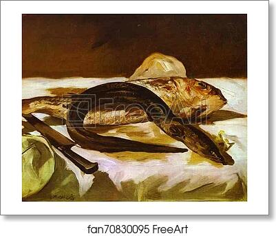 Free art print of Still Life with Eel and Red Muller by Edouard Manet