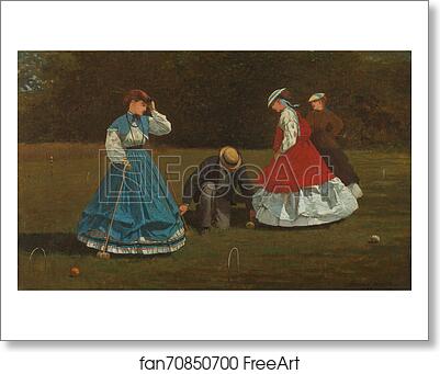 Free art print of Croquet Scene by Winslow Homer Free art print of Croquet Scene by Winslow Homer
