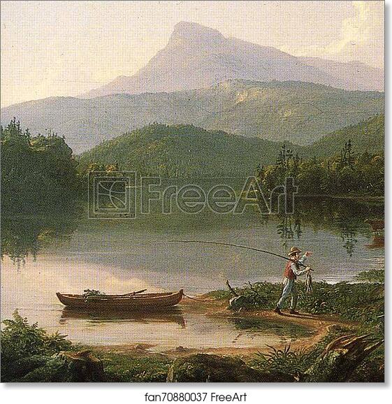 Free art print of Home in the Woods. Detail by Thomas Cole