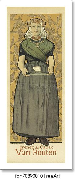 Free art print of Cacao Van Houten by Adolphe Willette Free art print of Cacao Van Houten by Adolphe Willette