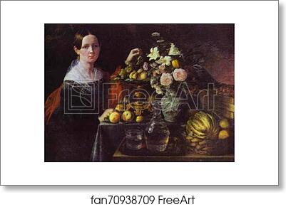 Free art print of Portrait of an Unknown Woman with Fruit by Ivan Khrutsky Free art print of Portrait of an Unknown Woman with Fruit by Ivan Khrutsky