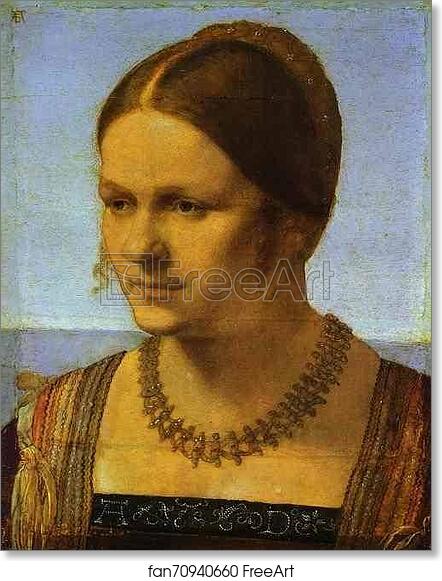 Free art print of Portrait of a Young Venetian Woman by Albrecht Dürer