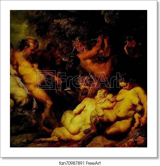 Free art print of Bacchanalia by Peter Paul Rubens