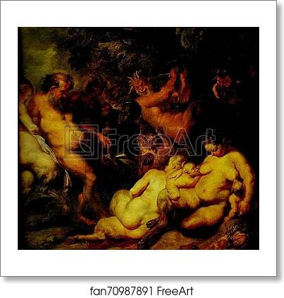 Free art print of Bacchanalia by Peter Paul Rubens