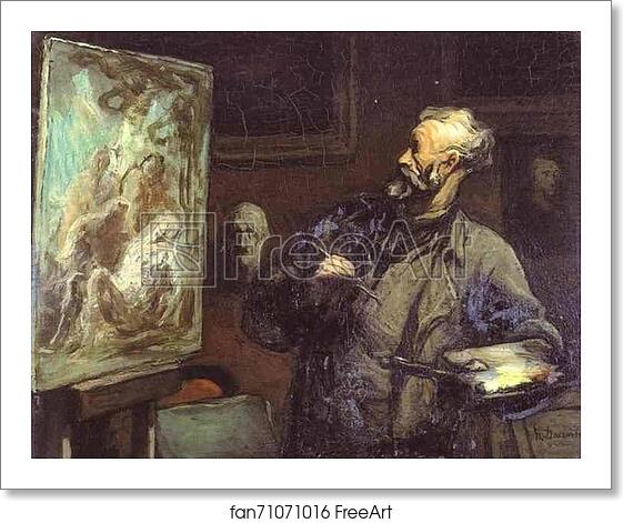Free art print of The Artist by Honoré Daumier Free art print of The Artist by Honoré Daumier