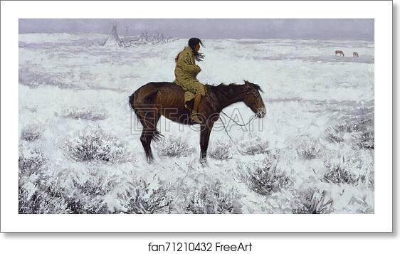 Free art print of The Herd Boy by Frederic Remington