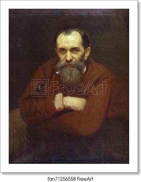 Free art print of Portrait of the Artist Vasily Perov by Ivan Kramskoy Free art print of Portrait of the Artist Vasily Perov by Ivan Kramskoy