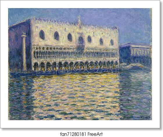 Free art print of The Doges Palace (Le Palais ducal) by Claude Monet Free art print of The Doges Palace (Le Palais ducal) by Claude Monet