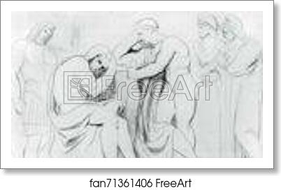Free art print of Orestes and Pylades (Roman sketchbook, p 35) by George Romney