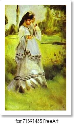 Free art print of Woman in a Park by Pierre-Auguste Renoir