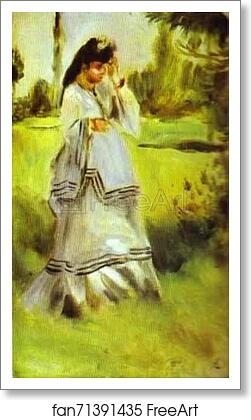 Free art print of Woman in a Park by Pierre-Auguste Renoir Free art print of Woman in a Park by Pierre-Auguste Renoir
